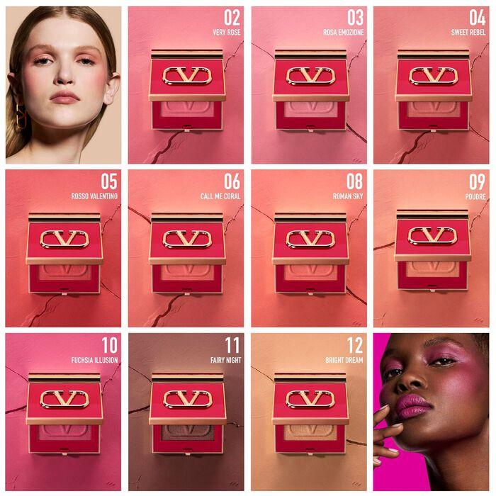 Valentino Eye2Cheek - Polvos de doble uso blush & sombra de ojos Promoción por tiempo limitado