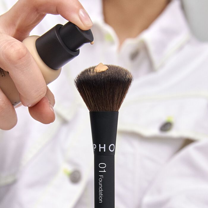 Sephora Collection 01 Brocha De Base De Maquillaje - Aplicación intuitiva acabado perfecto Ofertas