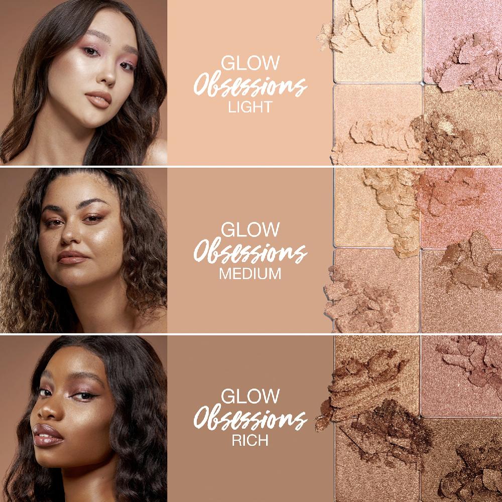 Huda Beauty Glow obsessions - Paleta de highlighter Descuentos del mes