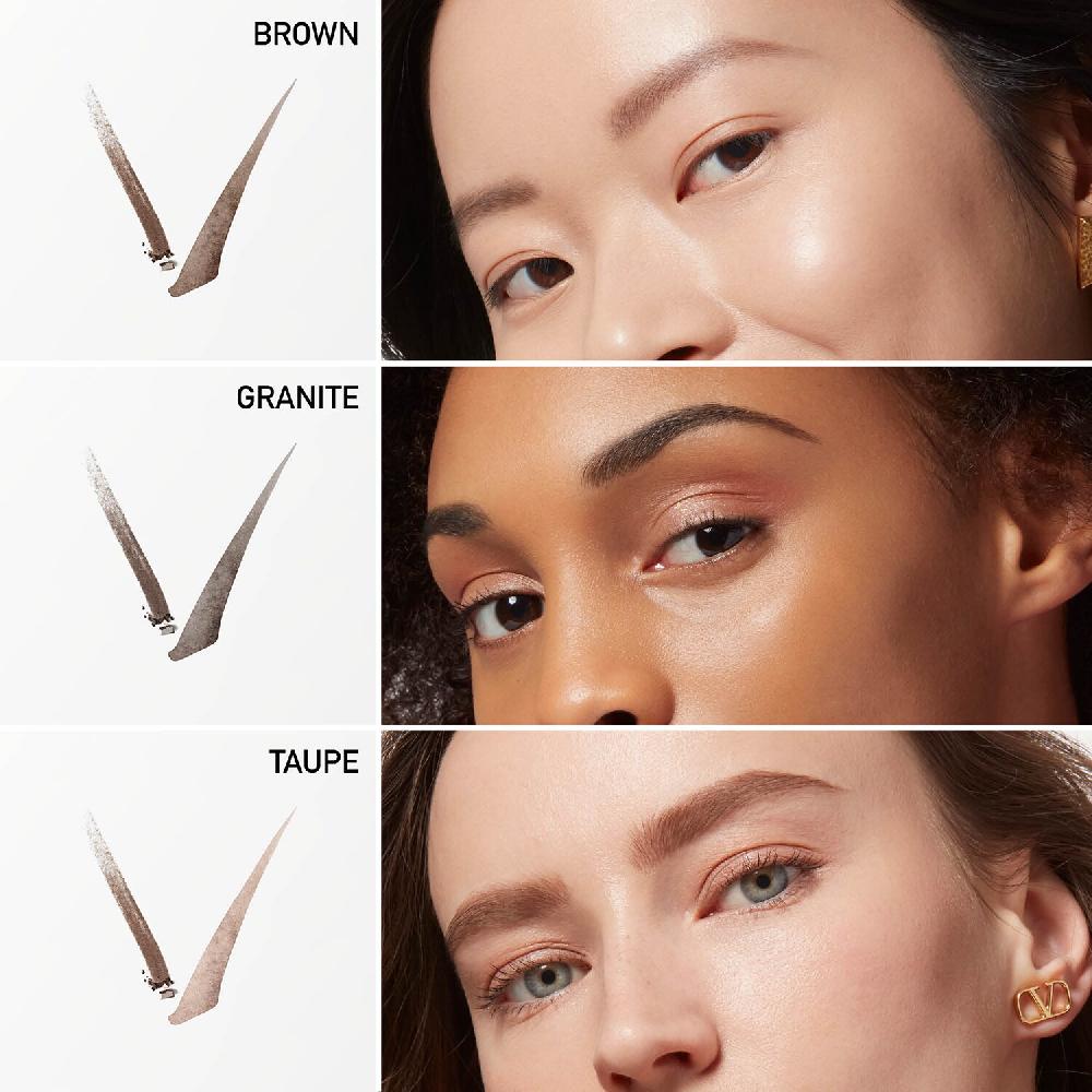 Valentino Brow Trio - Lápiz de cejas de triple punta - Liner lápiz y cepillo Rebajas top