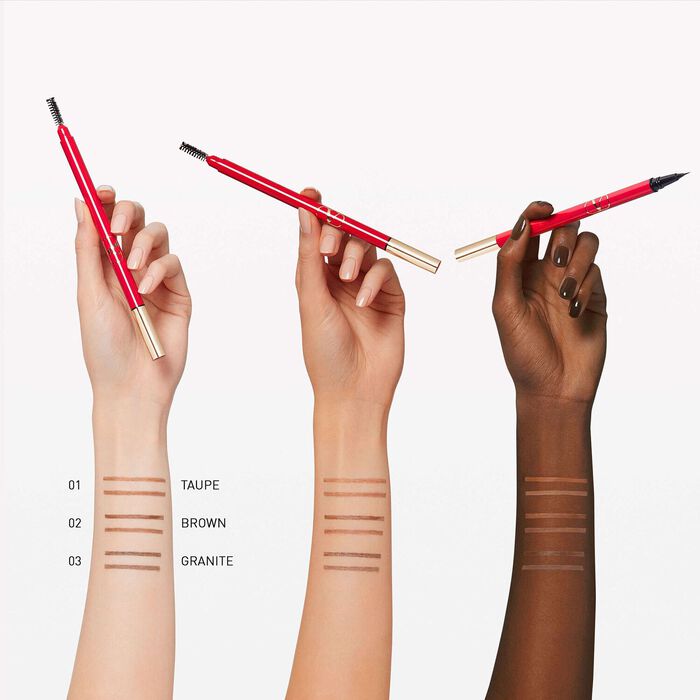 Valentino Brow Trio - Lápiz de cejas de triple punta - Liner lápiz y cepillo Rebajas top