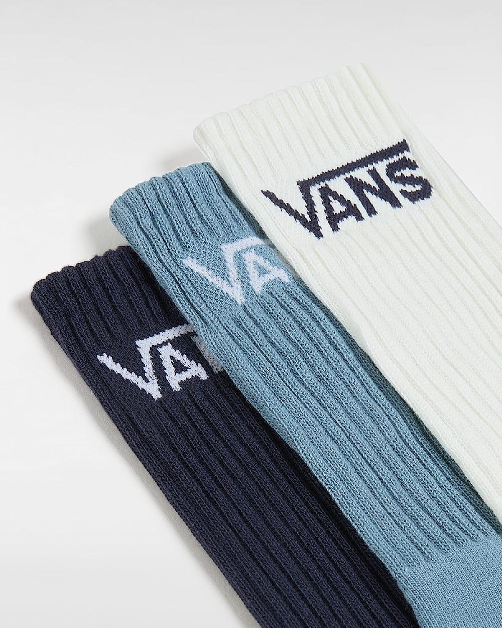 vans Calcetines altos Classic (3 pares) en Azul| Vans ES Precios de Black Friday