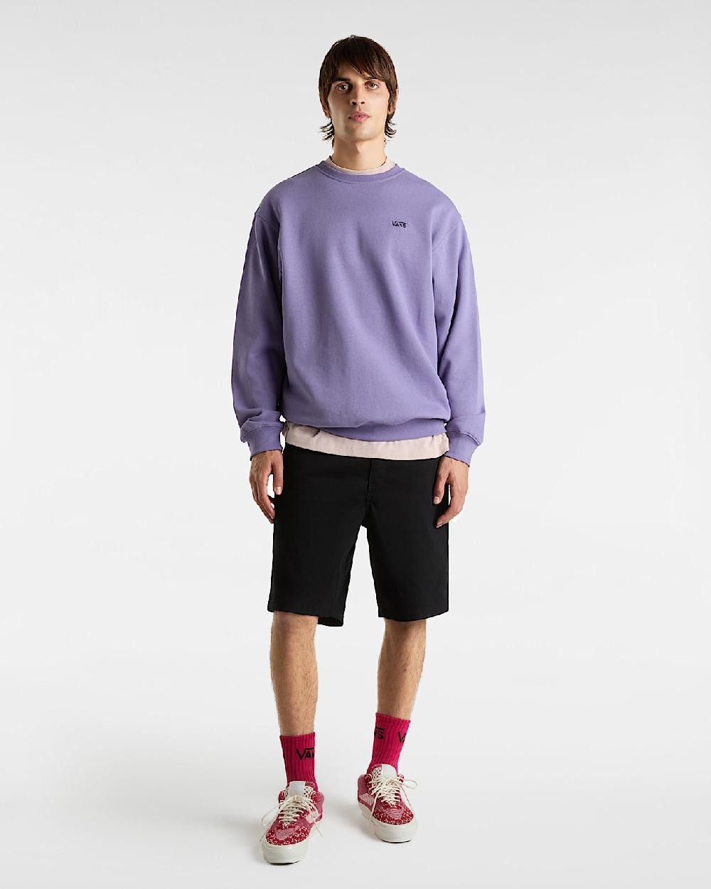 vans Sudadera Left Chest Logo en Púrpura| Vans ES Último día