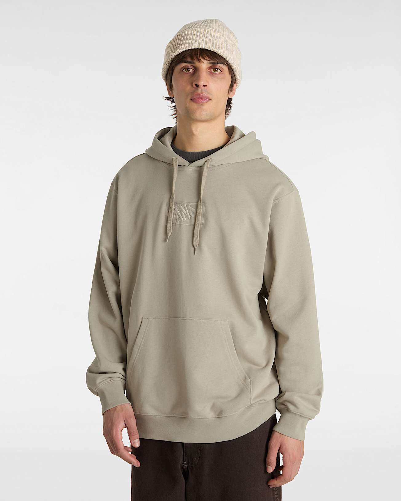 vans Sudadera con capucha Blocked Box en Gris| Vans ES Venta caliente