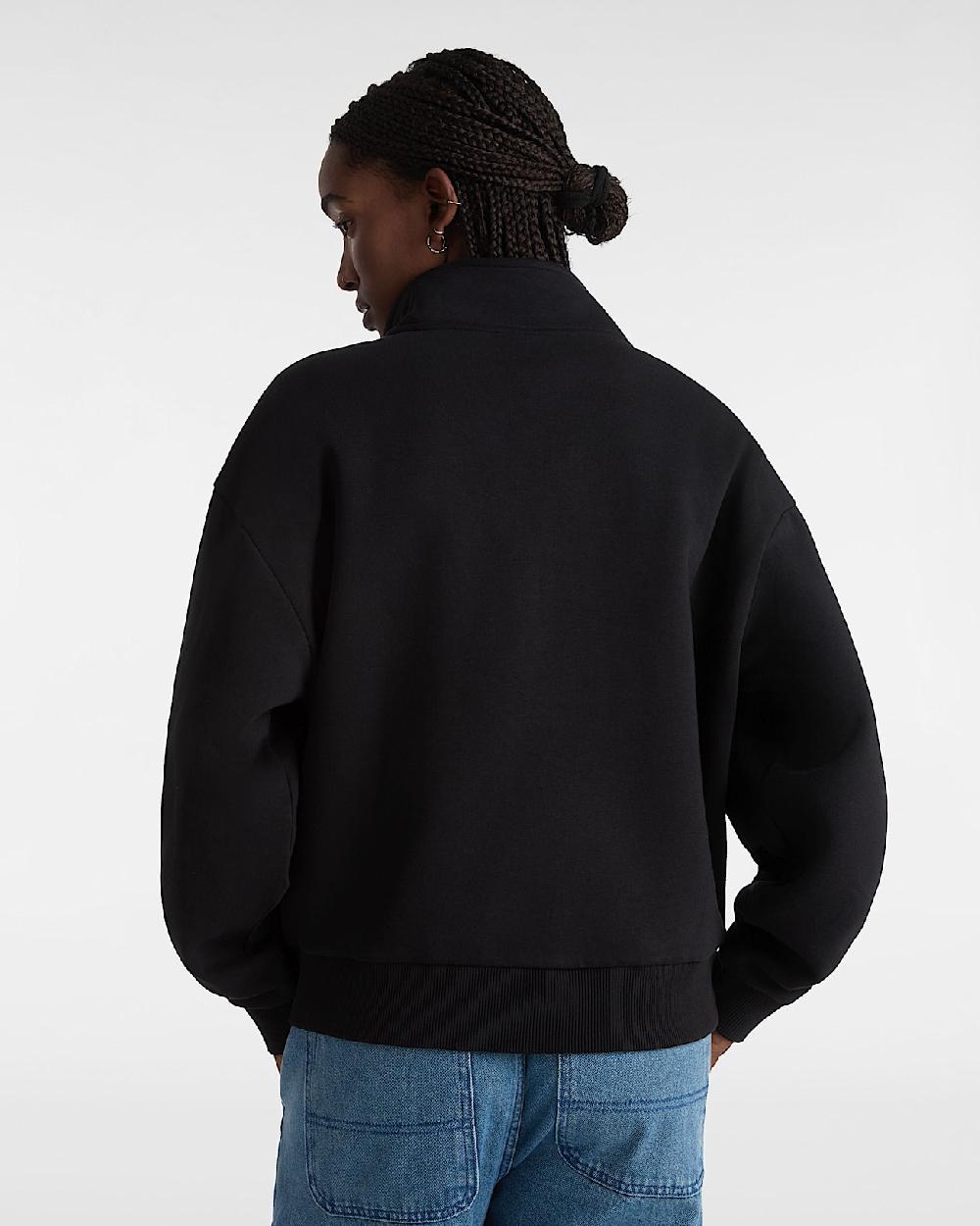 vans Sudadera Leighton de cuello alto en Negro| Vans ES Promoción trimestral