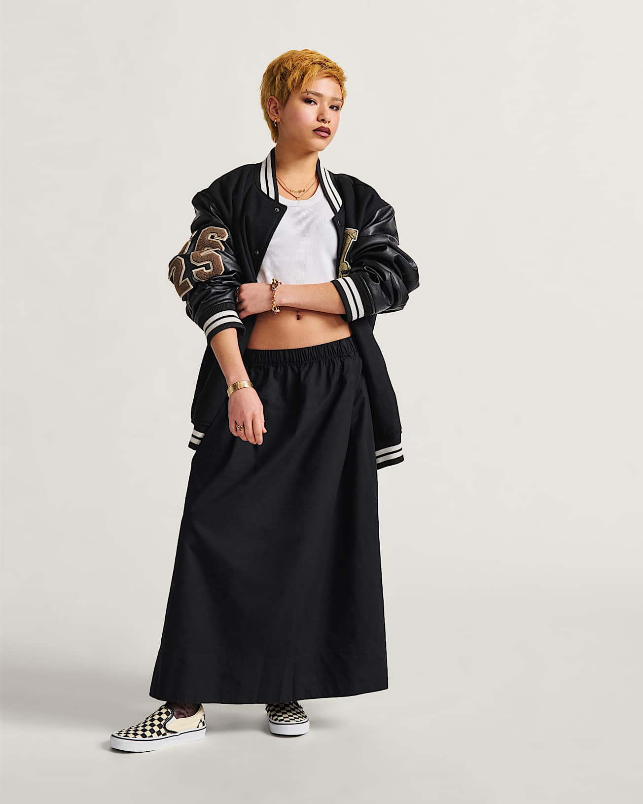 vans Falda larga Francesca en Negro| Vans ES Libre de impuestos
