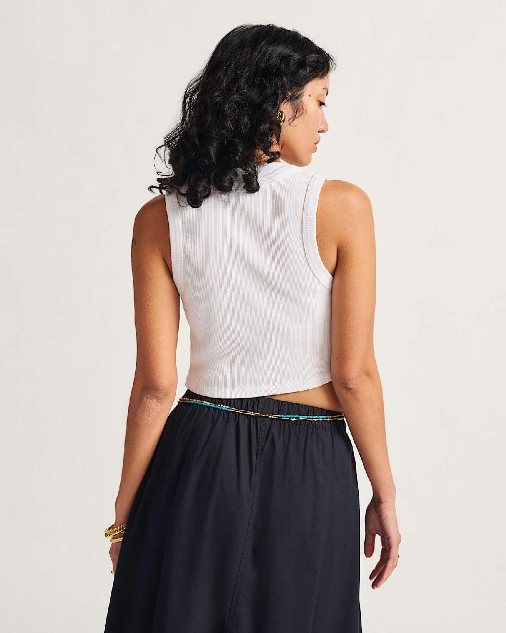 vans Camiseta de canalé sin mangas Drew en Blanco| Vans ES Oferta exclusiva