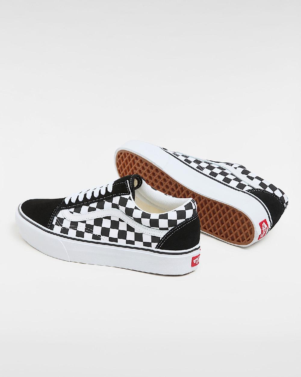 vans Zapatillas Old Skool con plataforma en Negro$$Blanco| Vans ES Rebajas de fábrica