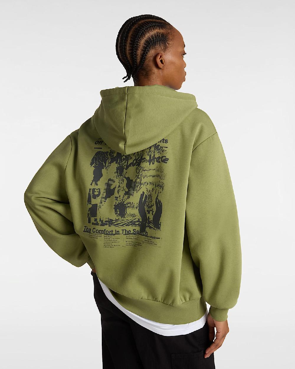vans Sudadera con capucha Firemade Bloussant en Verde| Vans ES Liquidación