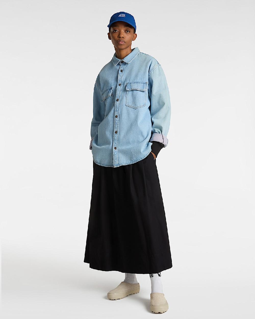 vans Camisa vaquera Palmhill en Azul| Vans ES Oferta exclusiva