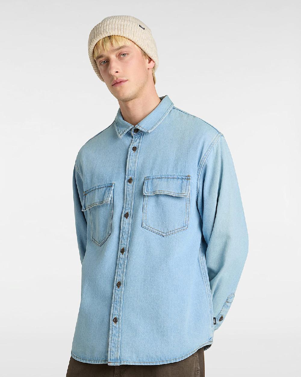 vans Camisa vaquera Palmhill en Azul| Vans ES Oferta exclusiva