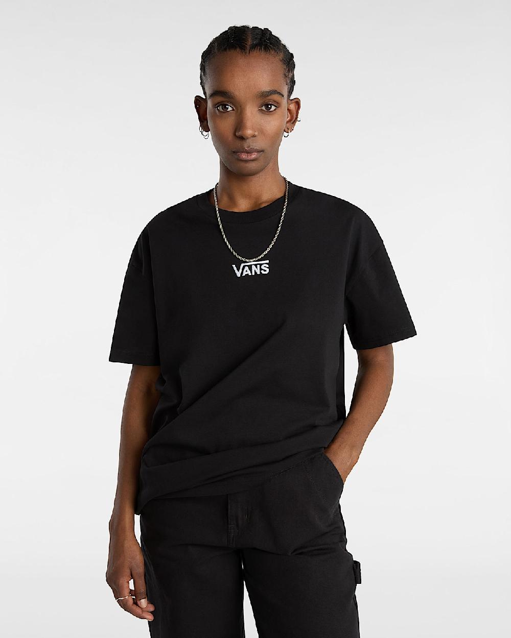 vans Camiseta extragrande Flying V en Negro| Vans ES Rebajas de fin de temporada
