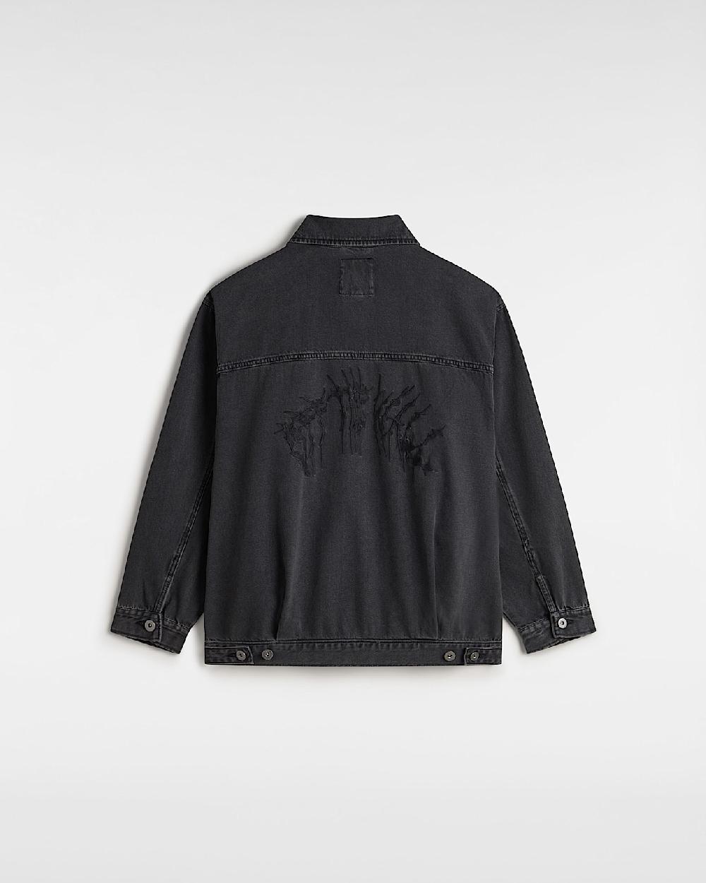 vans Chaqueta vaquera Graffiti Pitstop en Negro| Vans ES Rebajas baratas
