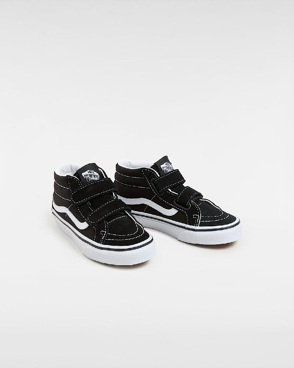 vans Zapatillas de niños Sk8-Mid (4-8 años) en Negro| Vans ES Promoción por tiempo limitado