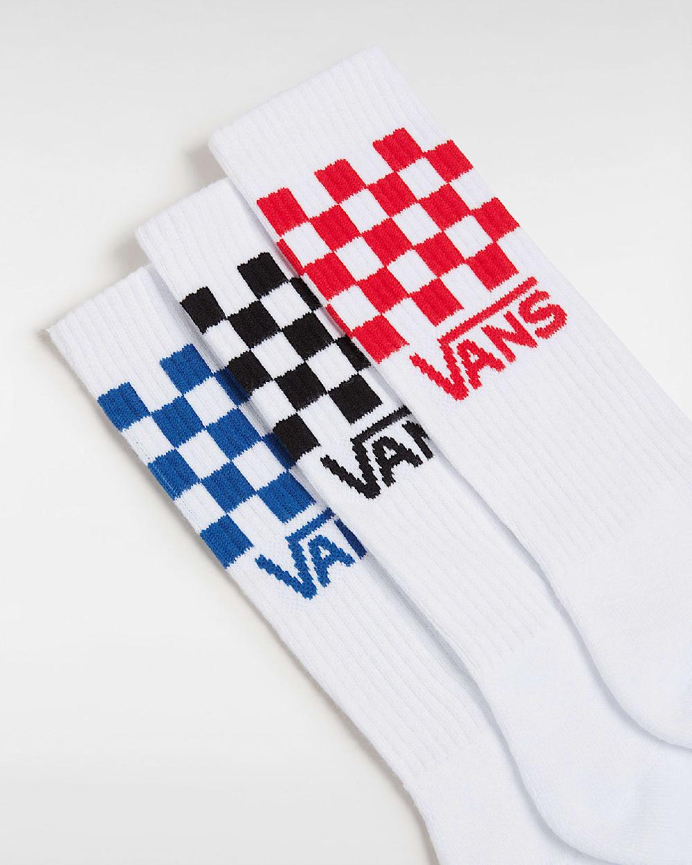 vans Calcetines altos (3 pares) en Blanco| Vans ES Tienda de fábrica