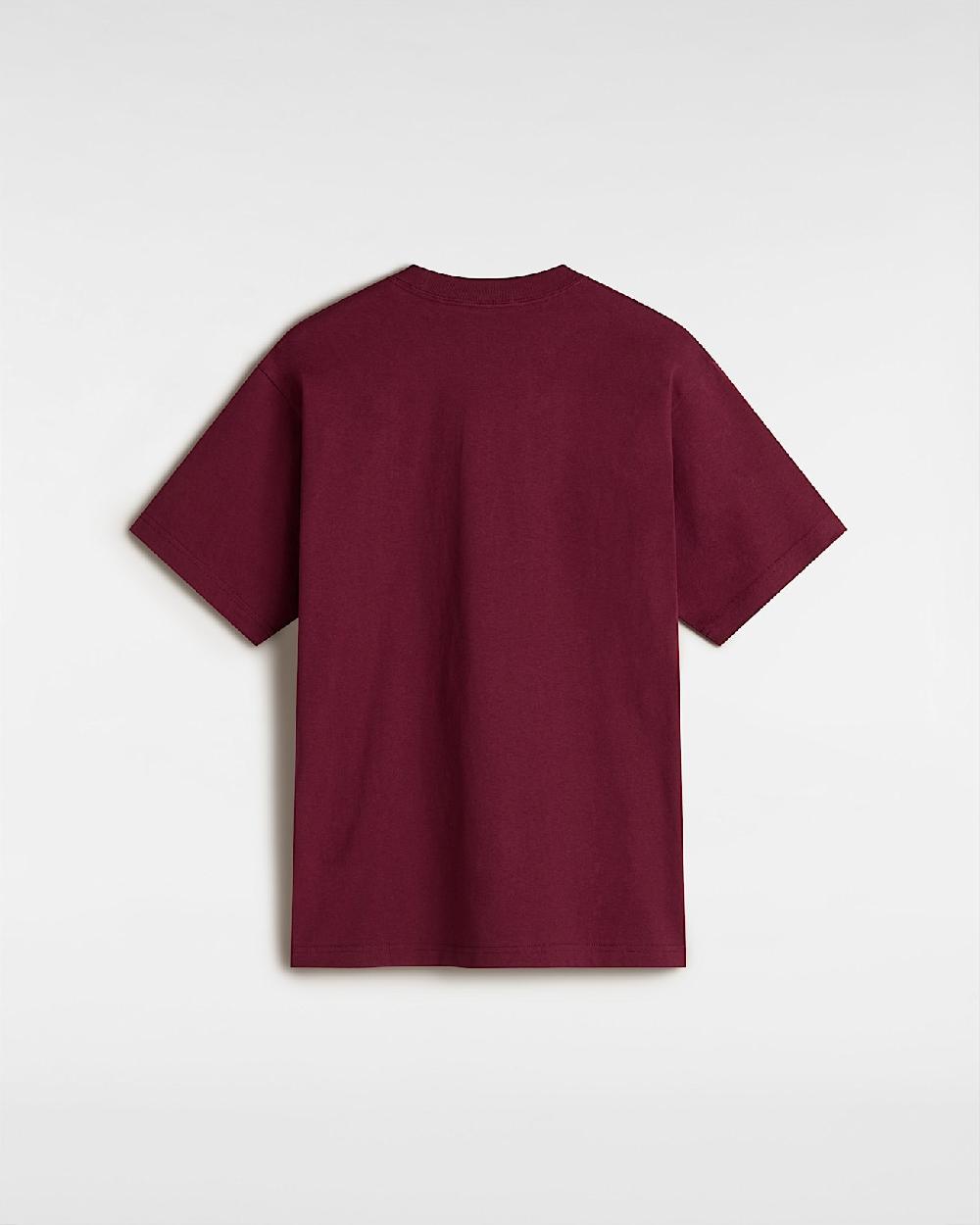 vans Camiseta Left Chest Logo en Burdeos| Vans ES Outlet
