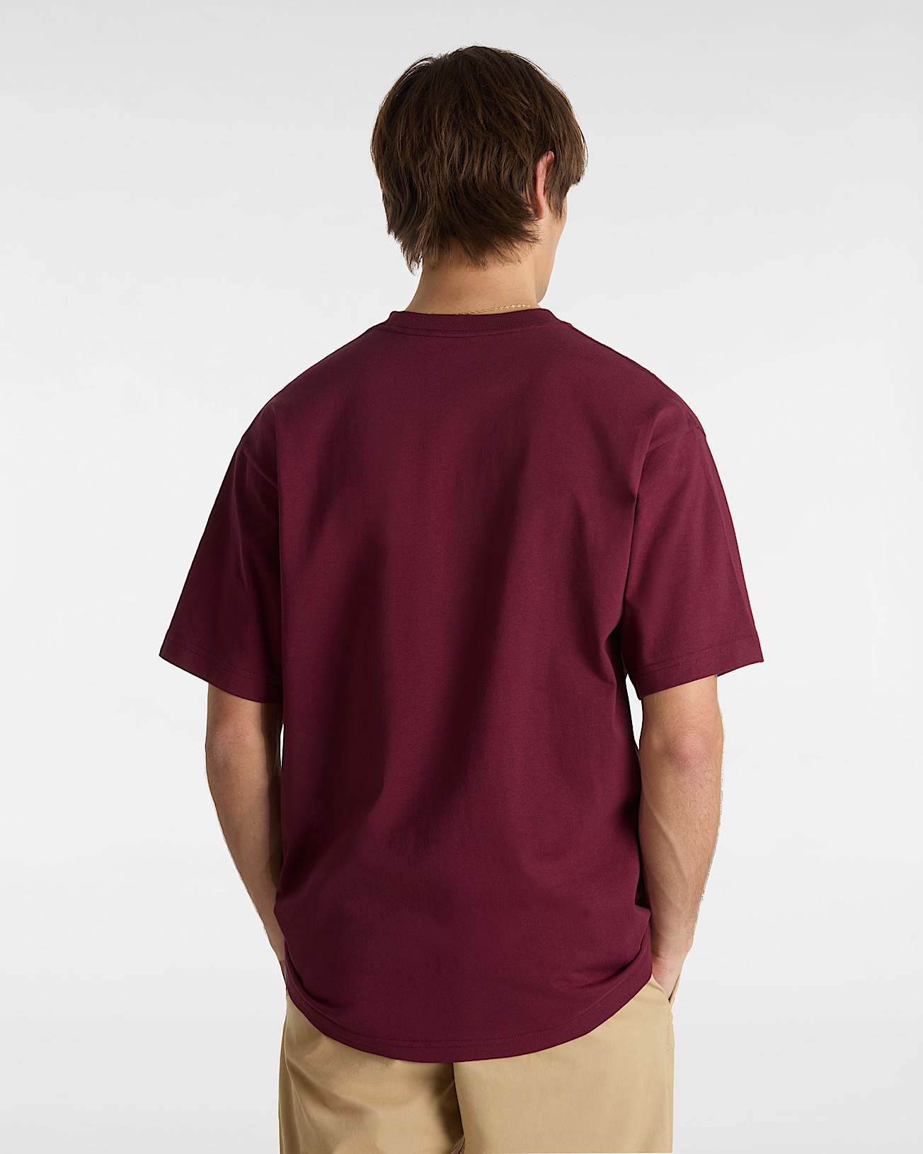 vans Camiseta Left Chest Logo en Burdeos| Vans ES Outlet