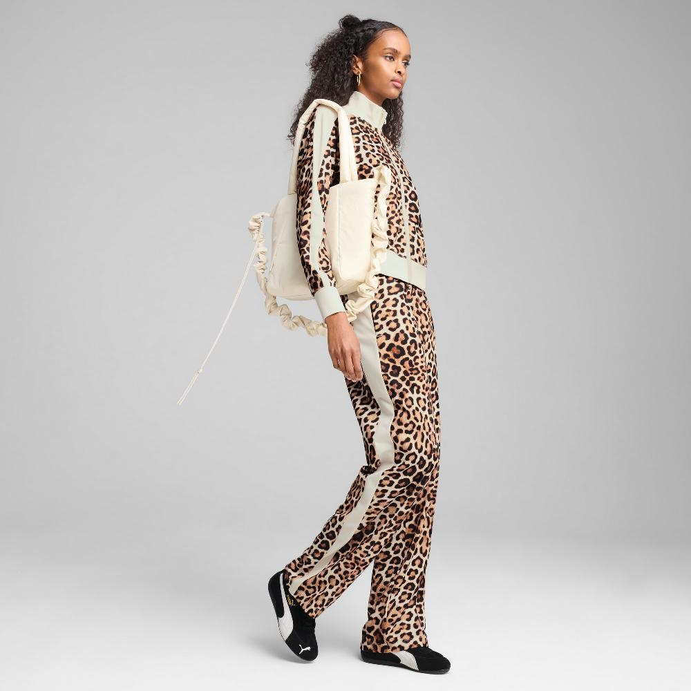 Puma Chaqueta de chándal corta con estampado integral T7 LEO LUXE para mujer Rebajas top