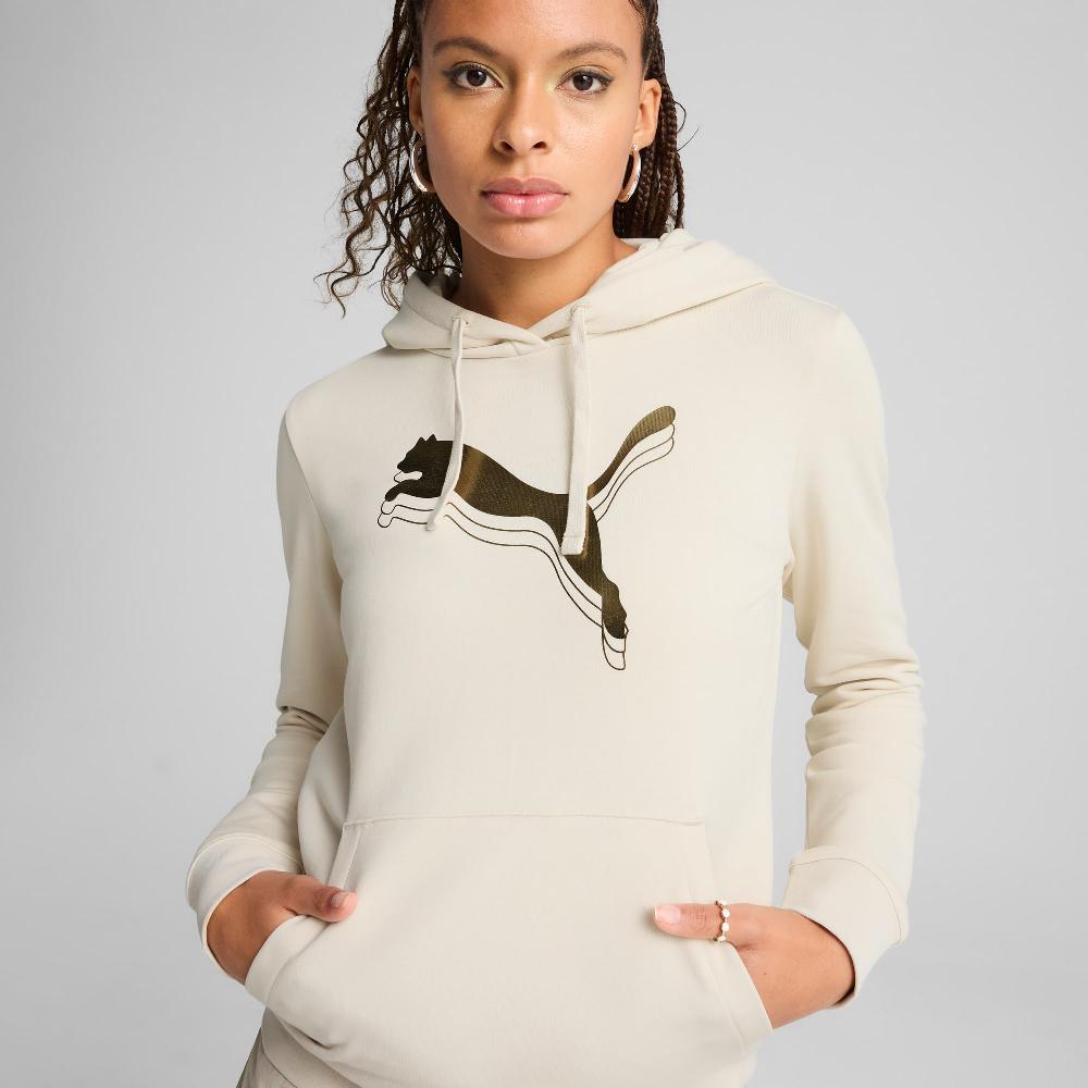 Puma Sudadera con capucha ESS METALLIC para mujer Oferta exclusiva