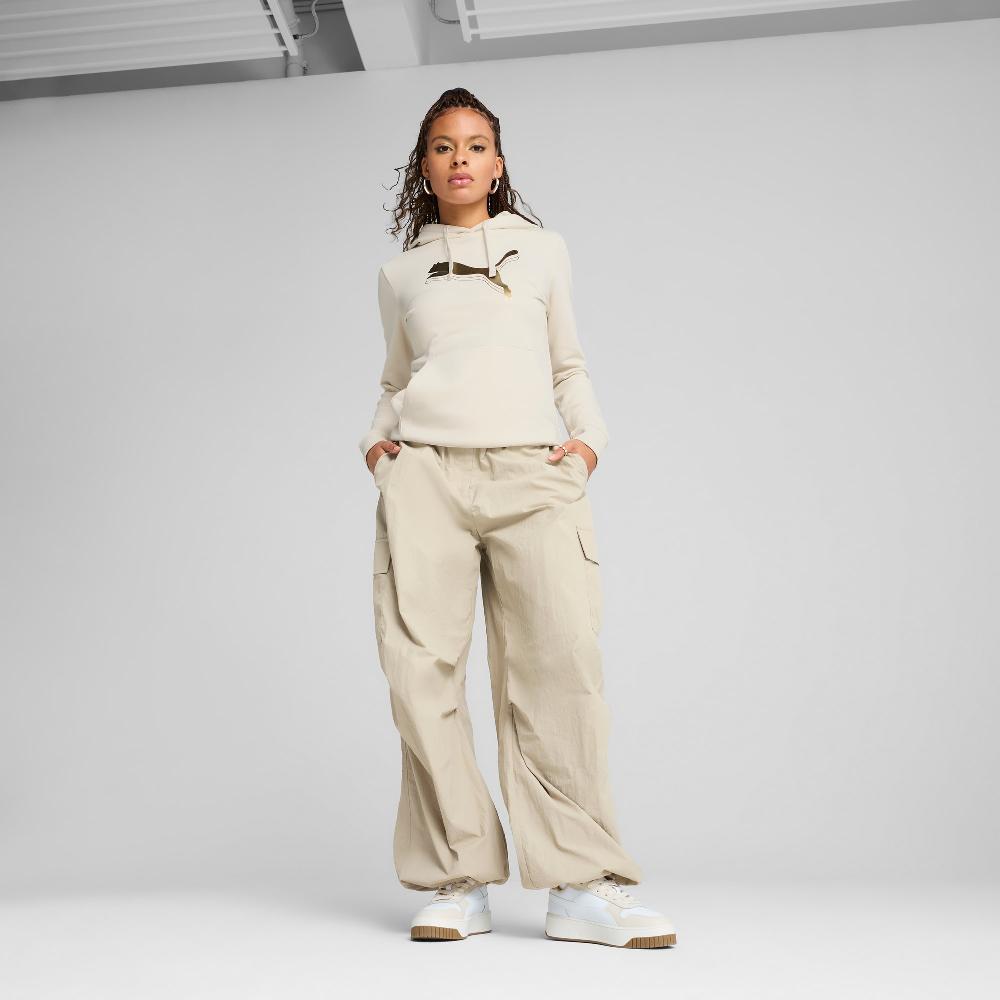 Puma Sudadera con capucha ESS METALLIC para mujer Oferta exclusiva