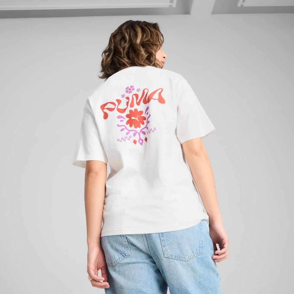 Puma Camiseta estampada holgada ESS FLORAL PACK para mujer En oferta