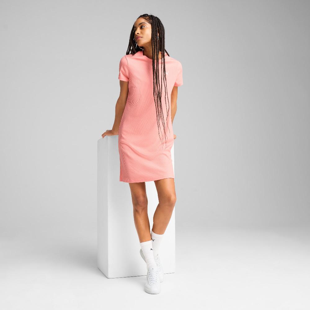 Puma Vestido de canalé ESS ELEVATED Bodycon para mujer Gran oferta