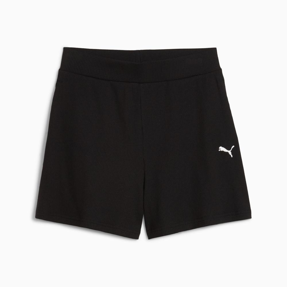 Puma Shorts de canalé tiro alto ESS ELEVATED 5" para mujer Rebajas top