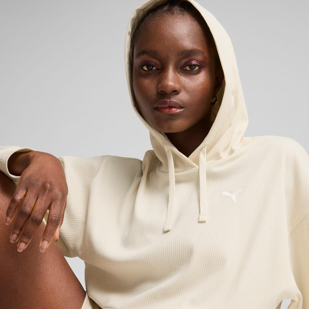 Puma Sudadera de canalé con capucha ESS ELEVATED Comfort para mujer Oferta especial