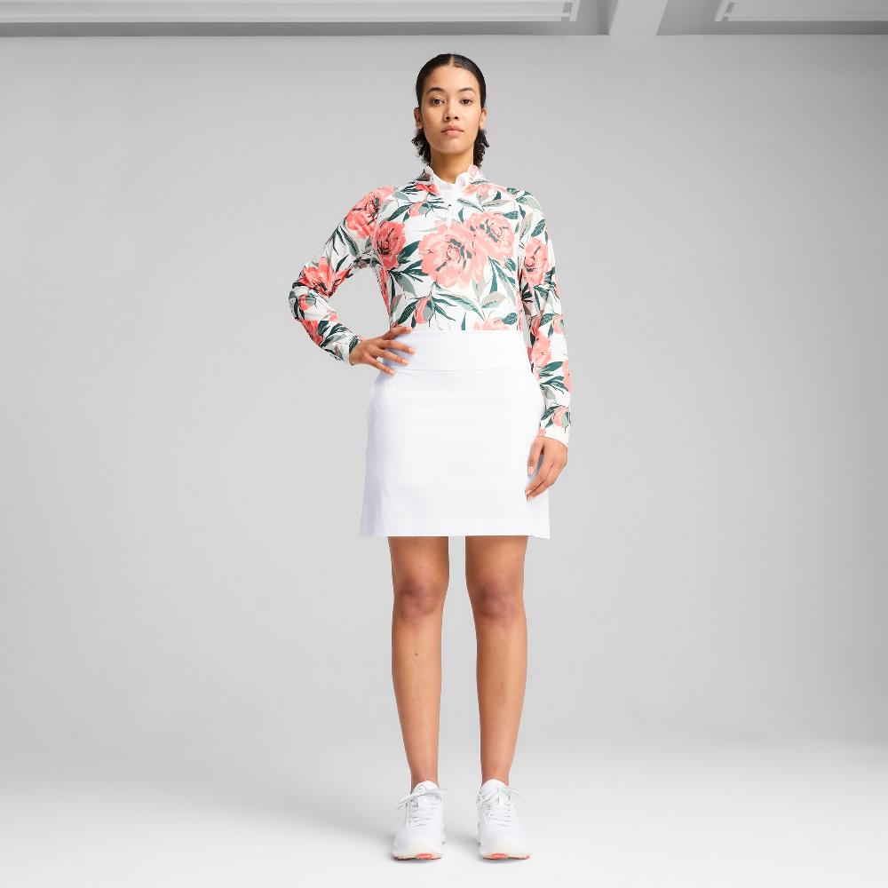 Puma Camiseta de cuello con cremallera YOU-V Beautiful Game para mujer Ventas relámpago