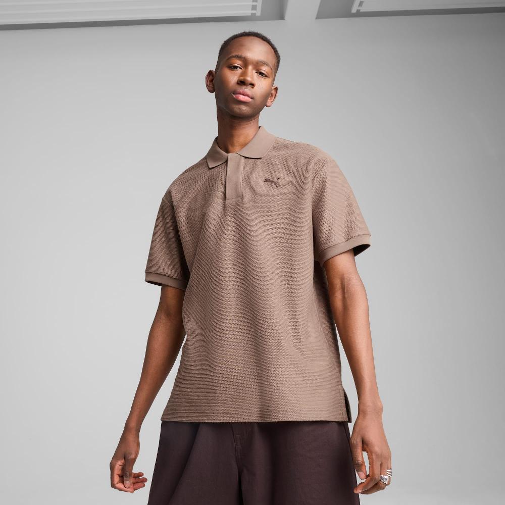 Puma Polo de jacquard holgado PREMIUM ESS unisex
