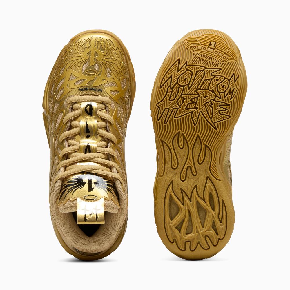 Puma Zapatillas de baloncesto MB.04 Golden Child juveniles Envío internacional gratuito