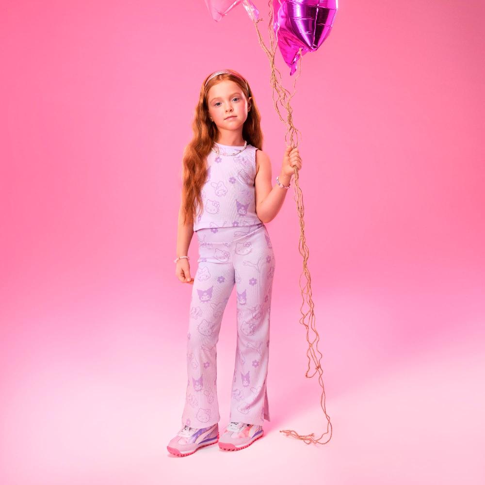 Puma Leggings acampanados de tejido acanalado PUMA x HELLO KITTY AND FRIENDS para niños Grandes ahorros
