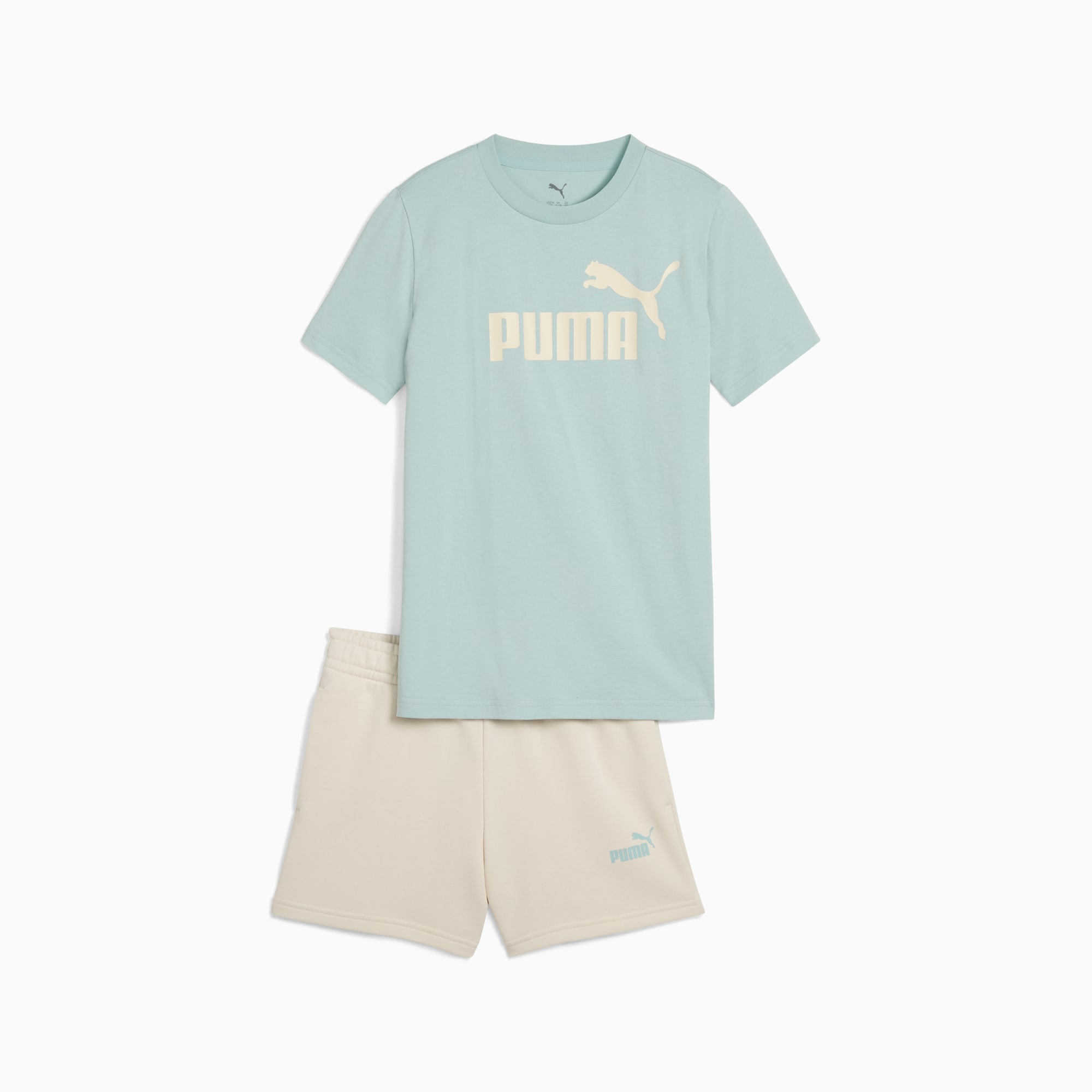 Puma Conjunto de camiseta y shorts Essentials con logo n.º 1 juvenil Outlet
