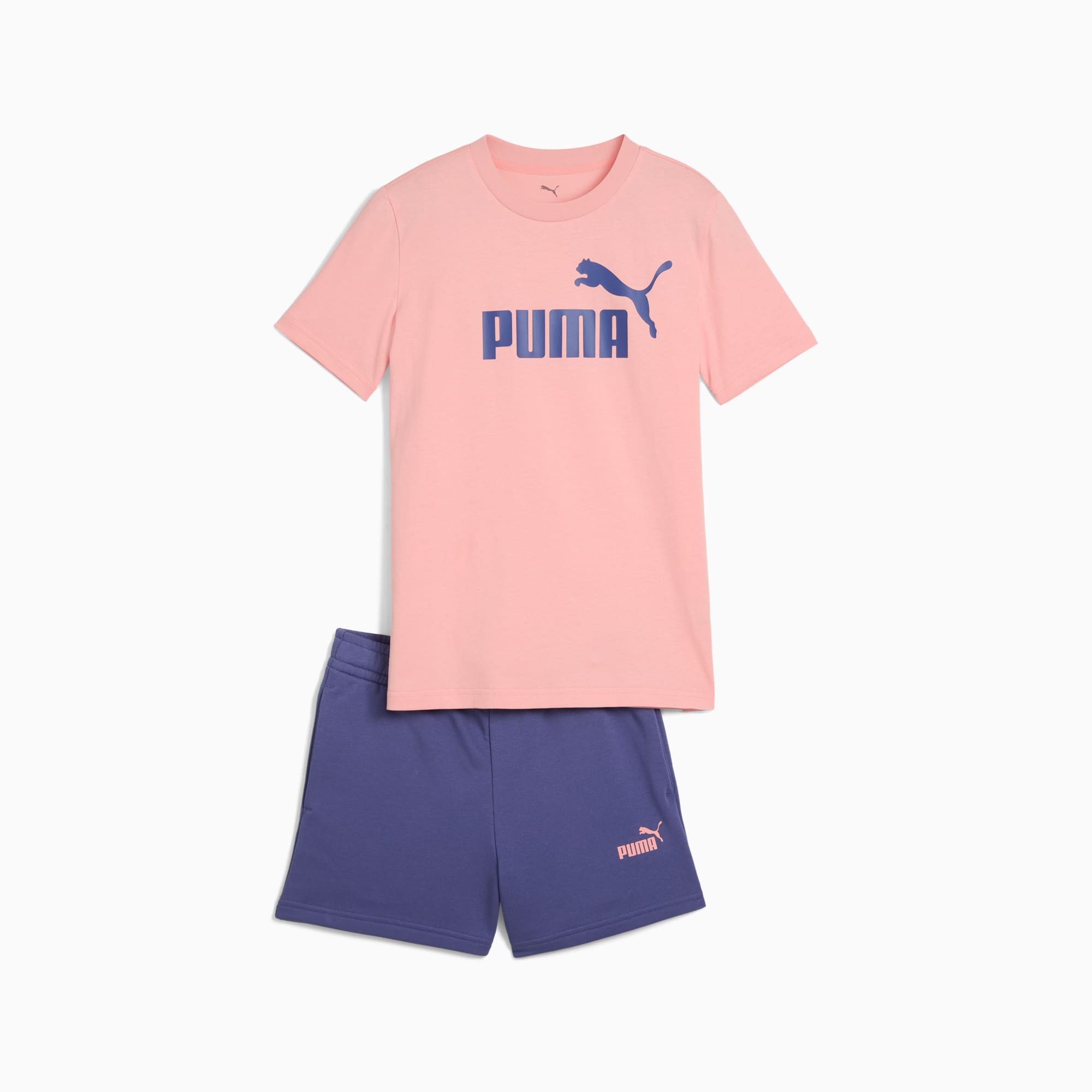Puma Conjunto de camiseta y shorts Essentials con logo n.º 1 juvenil Outlet online