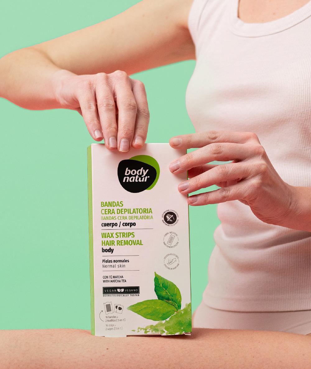 the body natur BANDAS CERA DEPILATORIA CUERPO PIELES NORMALES Rebajas top