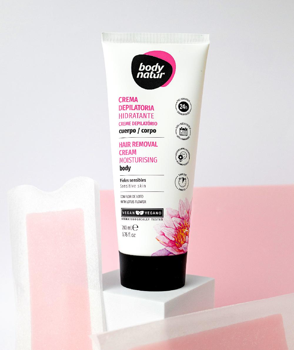 the body natur CREMA DEPILATORIA HIDRATANTE CORPORAL PIELES SENSIBLES Promoción trimestral